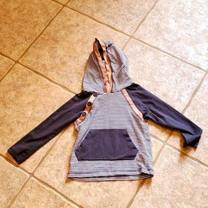 Tommy Bahama 2T Blue and White Toddler Shirt with Hood